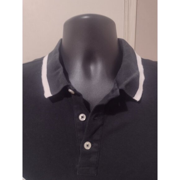 Polo Ralph Lauren Polo Shirt Men's Classic Fit XL Gray Black White Colorblock - Picture 3 of 12